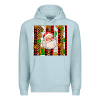 Blue Mist santa with gifts Premium Hoodie - AdoDesignShop