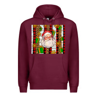 Burgundy santa with gifts Premium Hoodie - AdoDesignShop