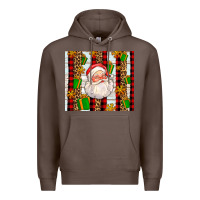 Coffee santa with gifts Premium Hoodie - AdoDesignShop