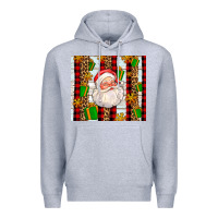 Heather Grey santa with gifts Premium Hoodie - AdoDesignShop