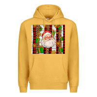 Mustard santa with gifts Premium Hoodie - AdoDesignShop