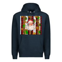Navy santa with gifts Premium Hoodie - AdoDesignShop