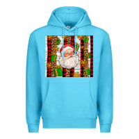 Ocean Blue santa with gifts Premium Hoodie - AdoDesignShop