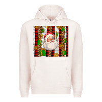 Pale Pink santa with gifts Premium Hoodie - AdoDesignShop