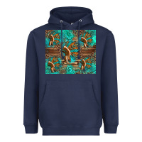 Navy indian headdress Heavyweight Hoodie - Artiststas