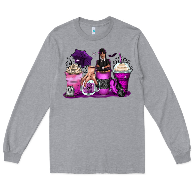 Wednesday Coffee Cups Long Sleeve Tee by Zillion Design Studio | Teevron