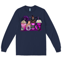 Navy wednesday coffee cups Long Sleeve Tee - Zillion Design Studio