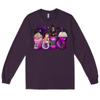 Plum wednesday coffee cups Long Sleeve Tee - Zillion Design Studio