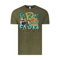 Vintage Olive farm sweet farm with horses Vintage Tee - texasbilliewilder