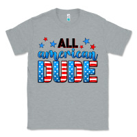 Heather Grey All American dude Classic Tee - Neo Western