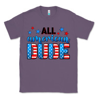 Lavender All American dude Classic Tee - Neo Western