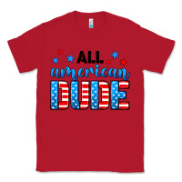 Red All American dude Classic Tee - Neo Western