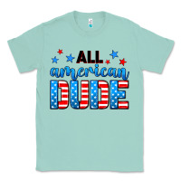 Seafoam All American dude Classic Tee - Neo Western