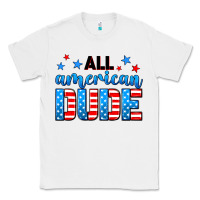 White All American dude Classic Tee - Neo Western