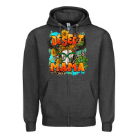 Charcoal Heather desert mama   leopard Zipper Hoodie - AdoDesignShop
