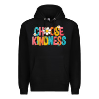 Black choose kindness Premium Hoodie - NancyCooperArtShop