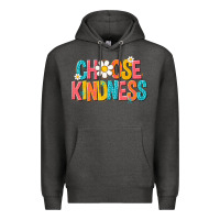 Charcoal Heather choose kindness Premium Hoodie - NancyCooperArtShop