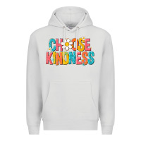 Dove Grey choose kindness Premium Hoodie - NancyCooperArtShop