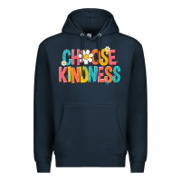 Navy choose kindness Premium Hoodie - NancyCooperArtShop