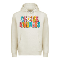 Oatmeal Heather choose kindness Premium Hoodie - NancyCooperArtShop
