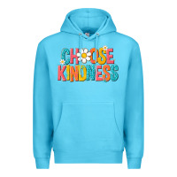 Ocean Blue choose kindness Premium Hoodie - NancyCooperArtShop