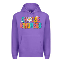 Purple choose kindness Premium Hoodie - NancyCooperArtShop