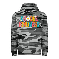 Slate Camo choose kindness Premium Hoodie - NancyCooperArtShop