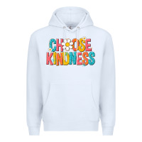 White choose kindness Premium Hoodie - NancyCooperArtShop