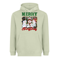 Matcha merry christmas snowman Heavyweight Hoodie - AdoDesignShop