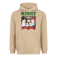 Mushroom merry christmas snowman Heavyweight Hoodie - AdoDesignShop