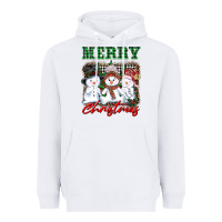 White merry christmas snowman Heavyweight Hoodie - AdoDesignShop