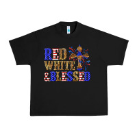 Black red white and blessed Urban Heavy Tee - texasbilliewilder