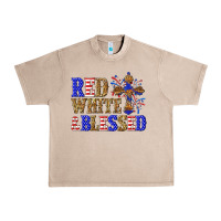 French Oak red white and blessed Urban Heavy Tee - texasbilliewilder