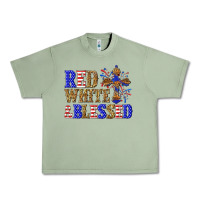 Red White And Blessed Urban Heavy Tee | Teevron