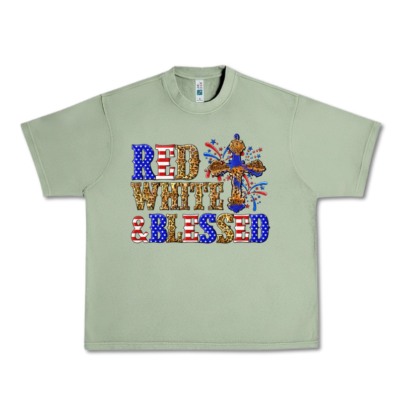 Red White And Blessed Urban Heavy Tee by texasbilliewilder | Teevron