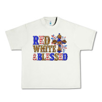 Pistachio red white and blessed Urban Heavy Tee - texasbilliewilder