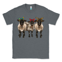 Charcoal Heather 3 sheeps suffolk ewe with bandana Classic Tee - BarkalooDesign