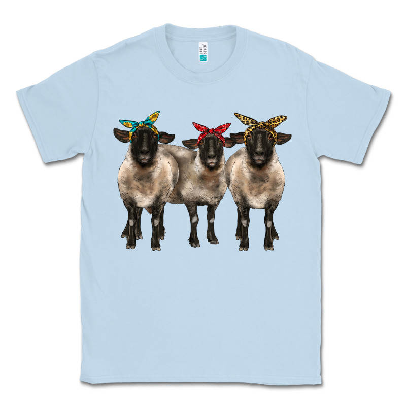 3 Sheeps Suffolk Ewe With Bandana Classic Tee by BarkalooDesign | Teevron