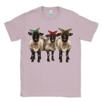 Lilac 3 sheeps suffolk ewe with bandana Classic Tee - BarkalooDesign