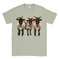 Matcha 3 sheeps suffolk ewe with bandana Classic Tee - BarkalooDesign