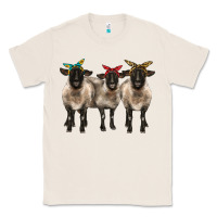 Natural 3 sheeps suffolk ewe with bandana Classic Tee - BarkalooDesign