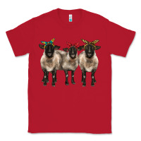 Red 3 sheeps suffolk ewe with bandana Classic Tee - BarkalooDesign