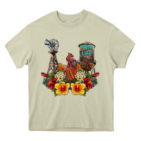 Mossy farm life rooster Heavy Core Tee - SublimationCraftShop