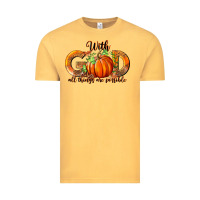 Vintage Mustard With God All Thing Are Possible Vintage Tee - RanaPortraitStore