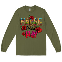 Army Green madre our lady Long Sleeve Tee - CTS Tumbler Store