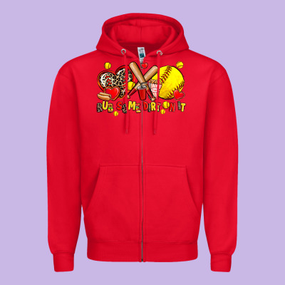 Rub Some Dirt On It Zipper Hoodie Designed By Adodesignshop