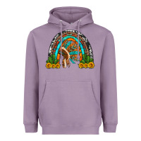 Lavender indian headdress cactus and sunflowers rainbow Heavyweight Hoodie - Artiststas