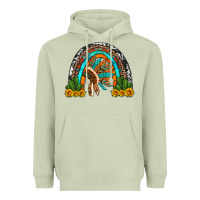 Matcha indian headdress cactus and sunflowers rainbow Heavyweight Hoodie - Artiststas