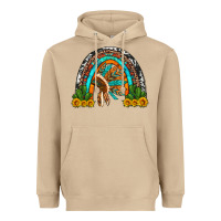 Mushroom indian headdress cactus and sunflowers rainbow Heavyweight Hoodie - Artiststas