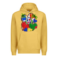 Antique Gold dominican repuclic hearts Premium Hoodie - NancyCooperArtShop